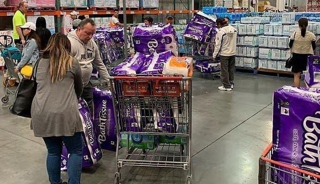 Why did Americans get panic buying toilet paper when they encountered disasters?