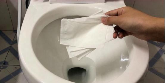 Toilet paper can be flushed directly in the toilet？