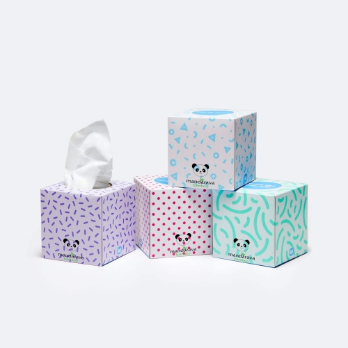 Wholesale Customized Bamboo Pulp Boxed Facial Tissue