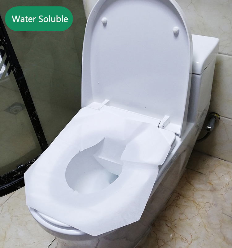 Virgin wood pulp water soluble toilet seat cover paper manufacturer, wholesale toilet seat paper