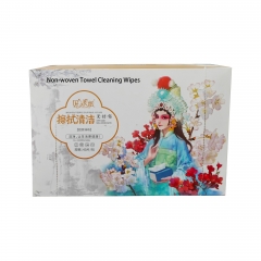 High quality Embossing Disposable Nonwoven Kitchen Cleansing Wipes