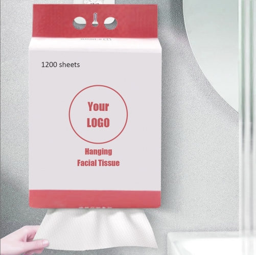 Wall Hung tissue paper soft pack Hanging facial tissue