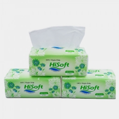Wholesale Customized Bamboo Pulp Boxed Facial Tissue
