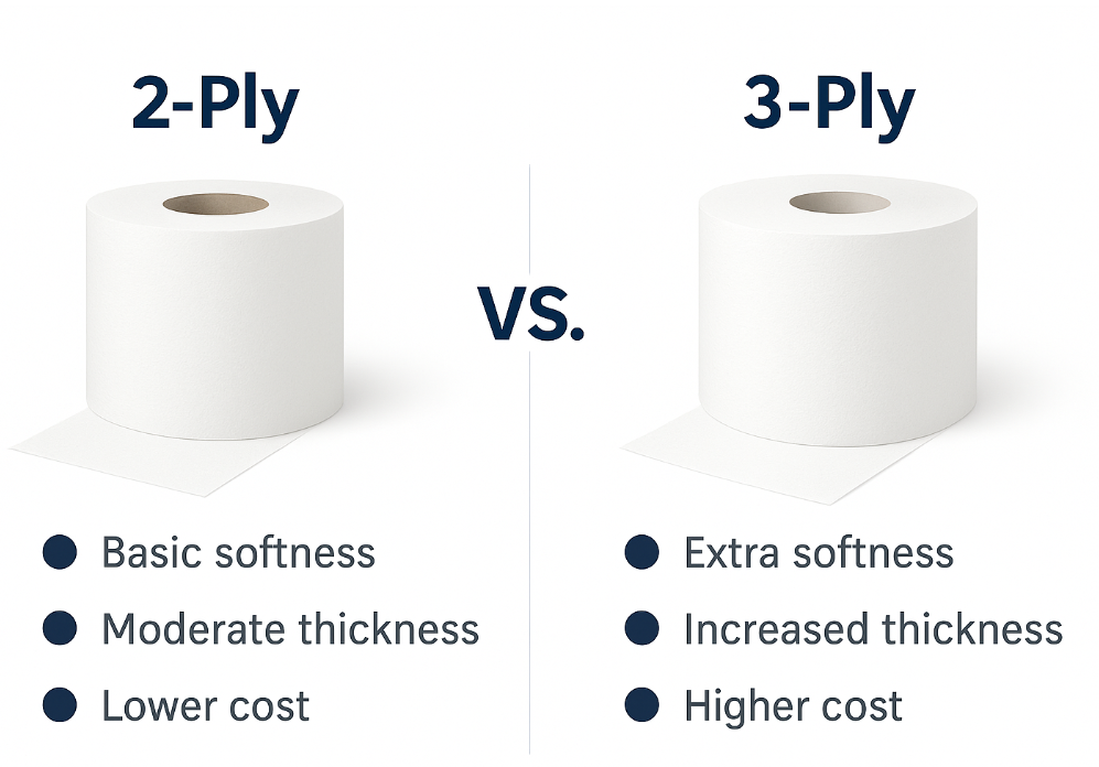 2-Ply vs. 3-Ply Toilet Paper – Global Preference & OEM Guide by Hewbonn Paper