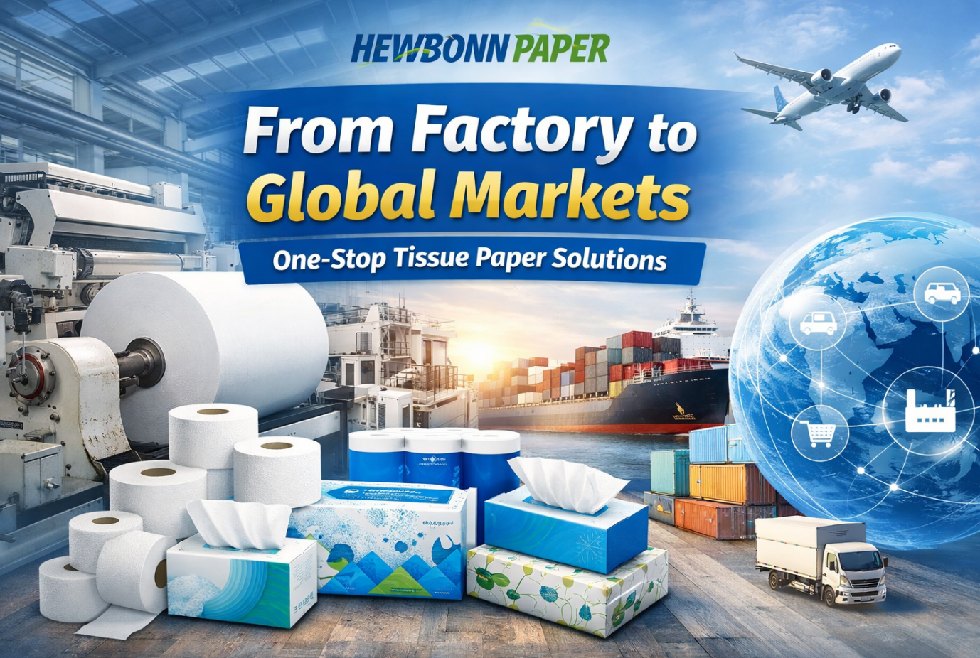 From Factory to Global Markets: Hewbonn Paper's One-Stop Tissue Paper Solutions