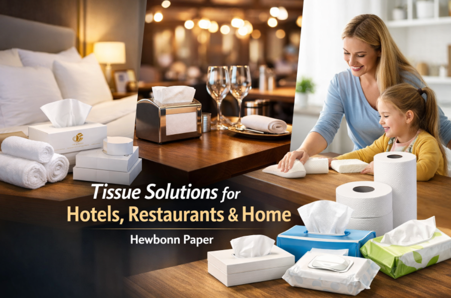 Hotel, Restaurant & Household Tissue Paper Solutions | Hewbonn Paper Manufacturer