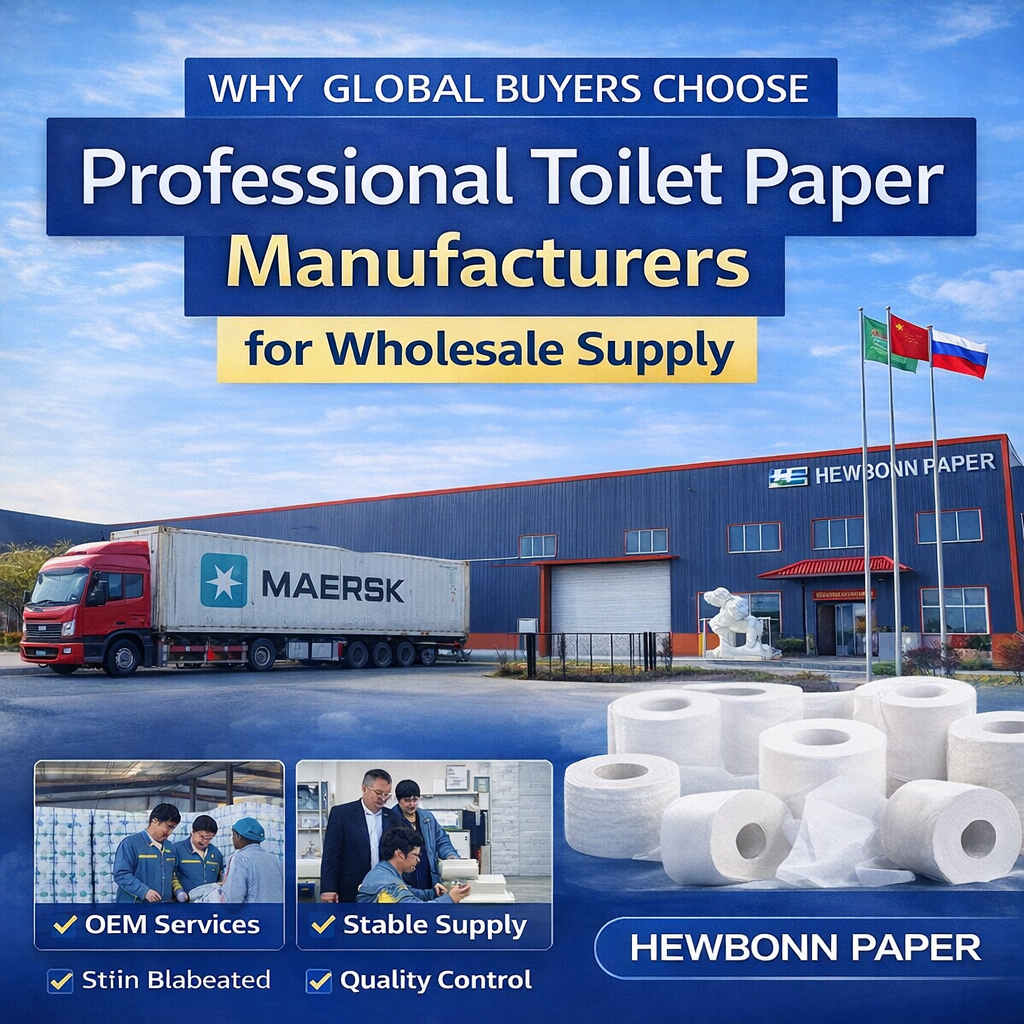 Why Global Buyers Choose Professional Toilet Paper Manufacturers for Wholesale Supply | Hewbonn Paper