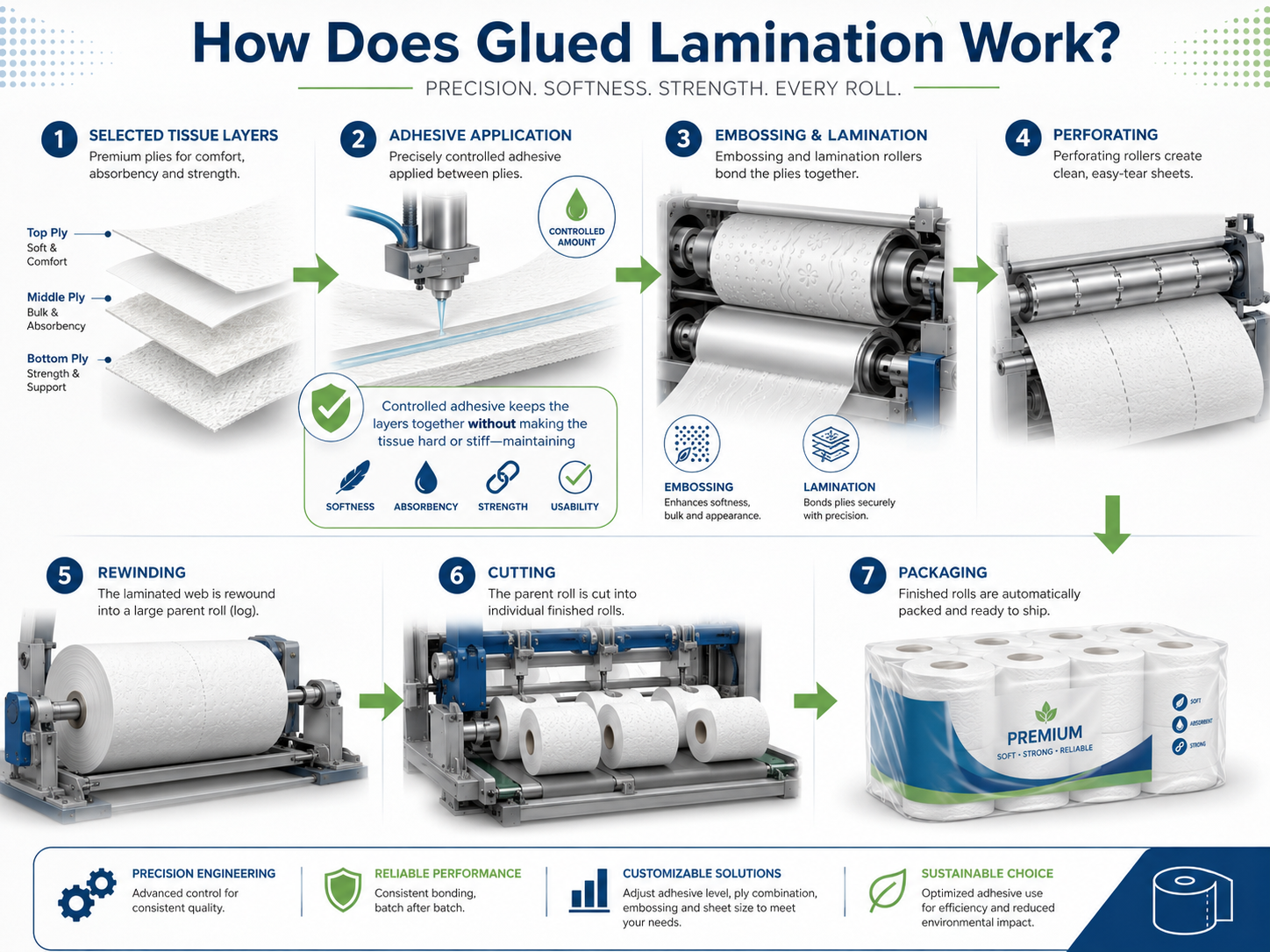 What Is Glued Laminated Toilet Paper? | Custom OEM Toilet Paper Manufacturer