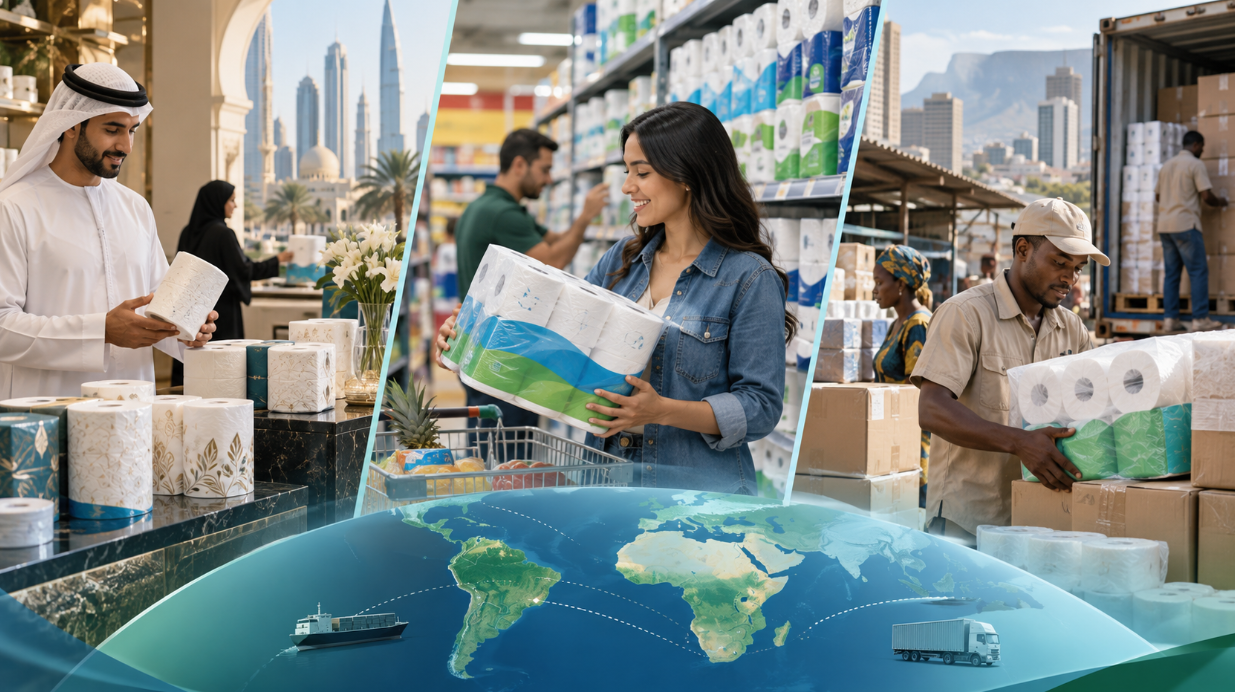Toilet Paper Market Trends in the Middle East, South America & Africa